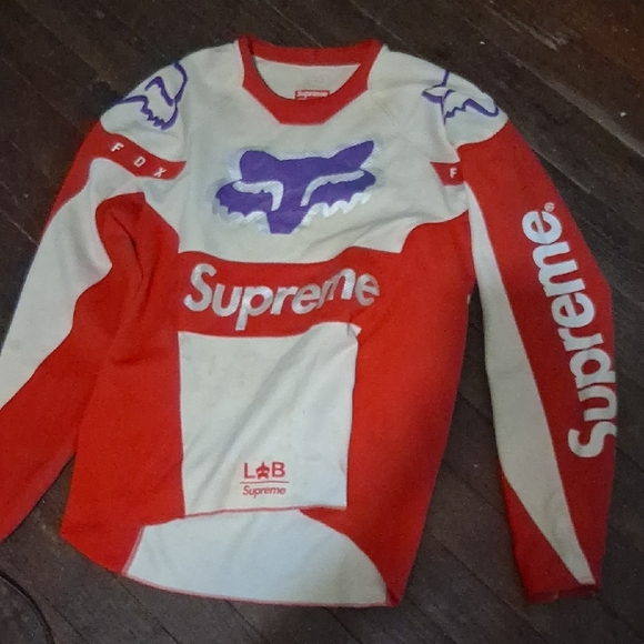 Supreme Other - Supreme Red and White Racing Jersey